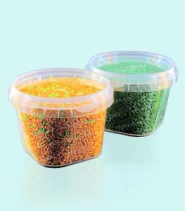 ظرف 300 سی سی گرد کره پلمپ دار